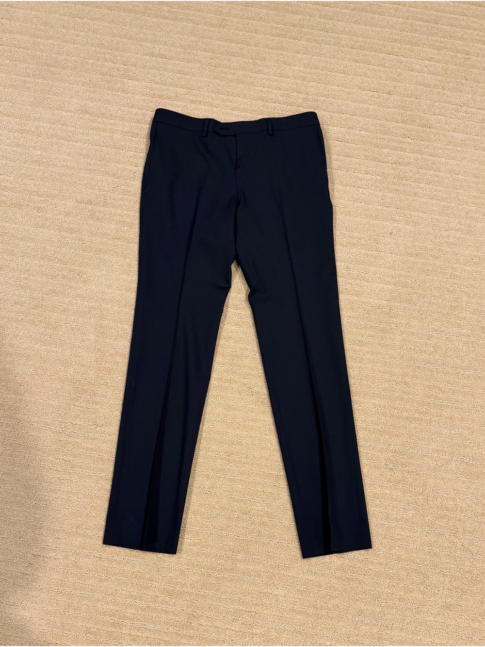 TALLIA Men's Dark Navy Dress Pants - Slim Tailored Look
